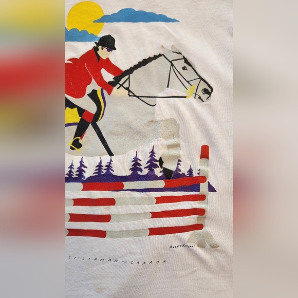 Vintage Marci Lipman Showjumping Tshirt - Picture 8 of 11